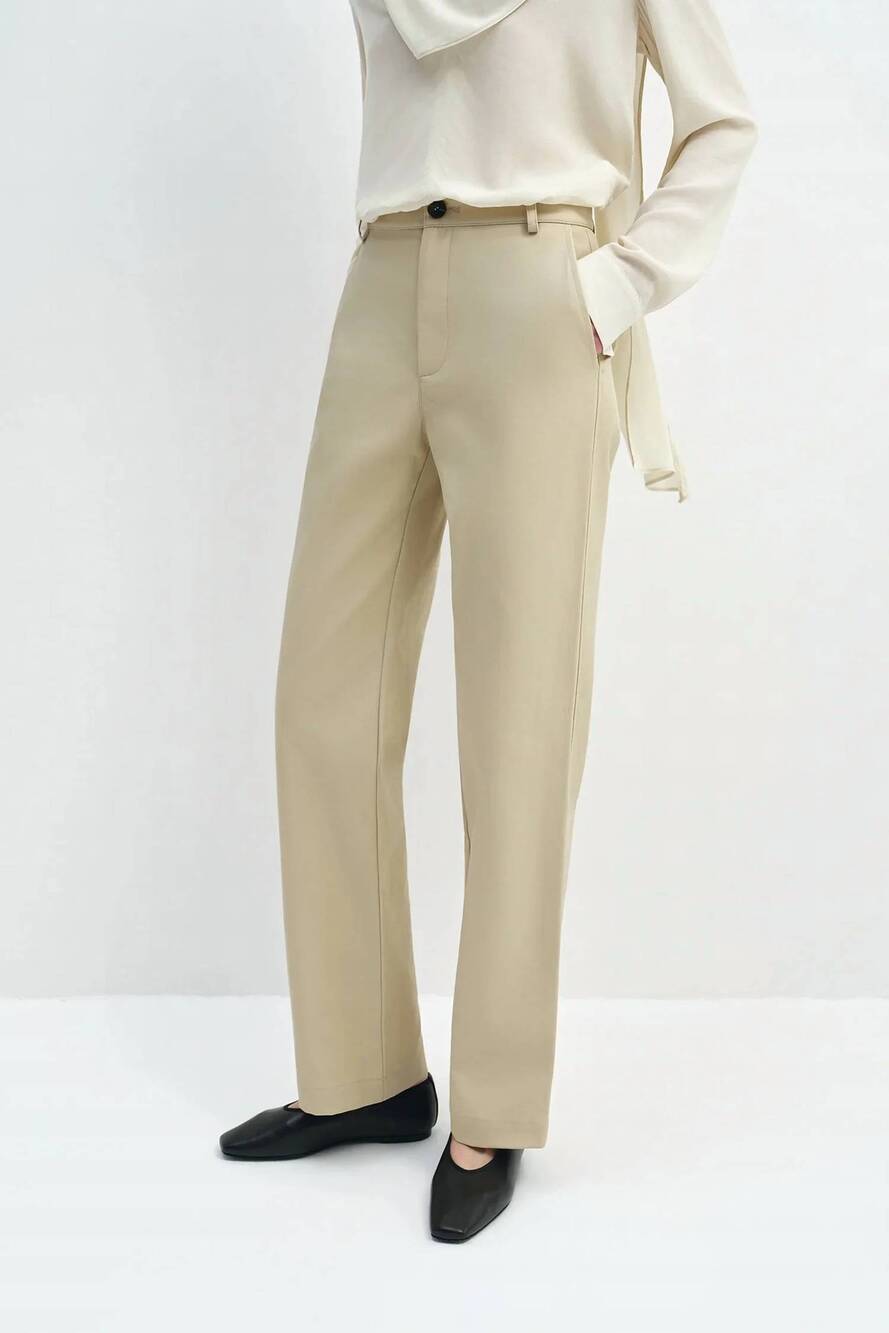 NEW RUE SOPHIE orielle twill pant in sand